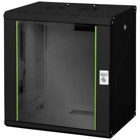 DIGITUS Wandbehuizing Unique serie zwart 12H 600x450 mm