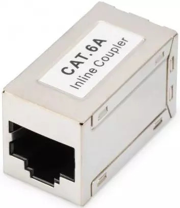 DIGITUS Koppeling Cat6a RJ45 -> RJ45 afgeschermd