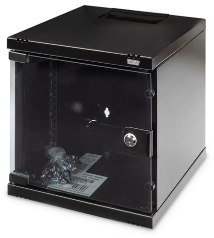 DIGITUS Wandbehuizing 254mm (10") zwart 6H 312x300mm