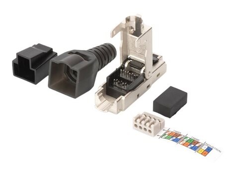 DIGITUS Professional afgeschermd RJ45 stekker voor assemblage in het veld