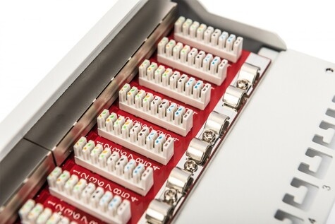 DIGITUS CAT 6A patchpaneel, afgeschermd, 12-poorts, 1HE, 10", grijs