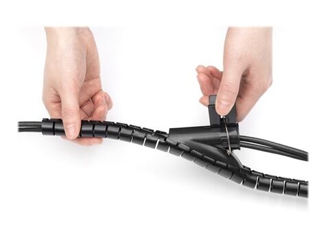 DIGITUS Flexibele spiraalkabelbuis met invoerhulp, 5 m