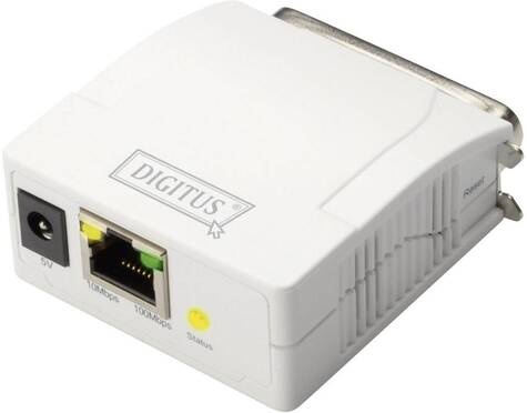 DIGITUS Fast Ethernet Print Server - Parallel