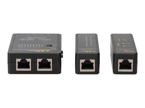 DIGITUS Netwerk- en communicatiekabeltester, RJ45 en BNC