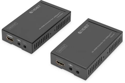 DIGITUS DIGITUS Professional 4K HDMI Extender Set - video/audio/infrared extender - HDBaseT