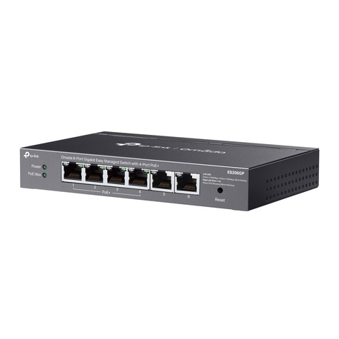 TP-Link Omada 6-Port Gigabit Easy Managed Switch 4-Port PoE+ 6 x 10/100/10000Mbps RJ45