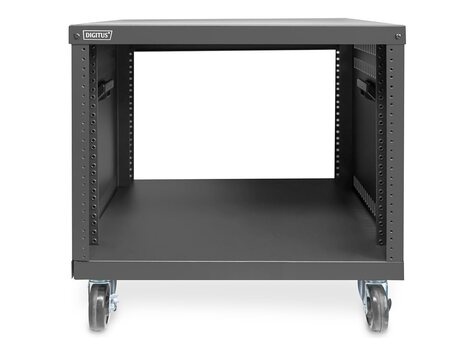 DIGITUS Universeel 19-inch Equipment rek met wielen, 8HE