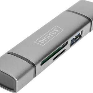 DIGITUS DIGITUS Reader USB-C + USB 3.0, SD + Micro SD + USB3.0