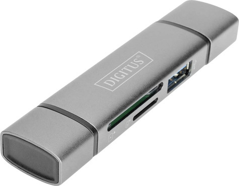 DIGITUS Reader USB-C + USB 3.0, SD + Micro SD + USB3.0