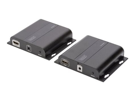 DIGITUS Professional 4K HDMI Extender via CAT / IP (Set) - video/audio/infrared extender - HDMI