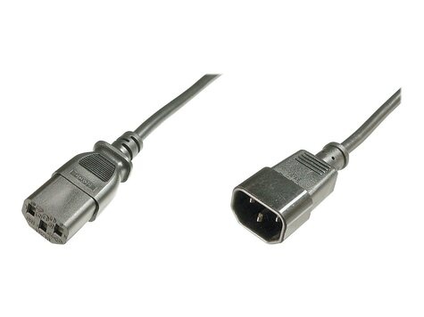 DIGITUS DIGITUS Power cable extension - IEC C14 male/IEC C13 female - 1.2 m