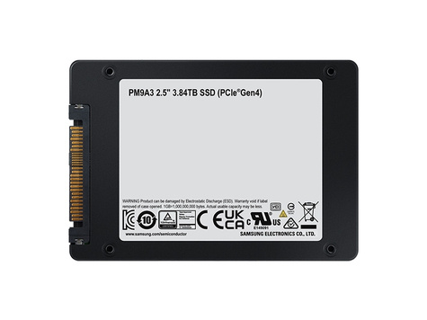 Samsung SSD 2.5" 3.8TB Samsung PM9A3 NVMe PCIe 4.0 x 4 bulk Ent.