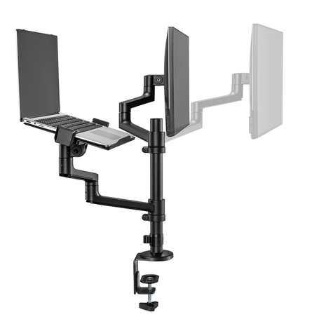 Neomounts Tafelhouder voor LCD-scherm (17"-27")/notebook (11,6"-17,3") volledig beweegbaar - Neomounts Zwart