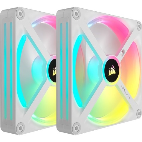 Corsair Ventilator 140*140*25 QX140 RGB LED Fan White Duo