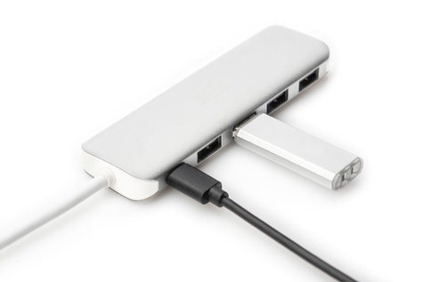 DIGITUS USB Type-C™ hub met 4 poorten (USB 3.0) + PD