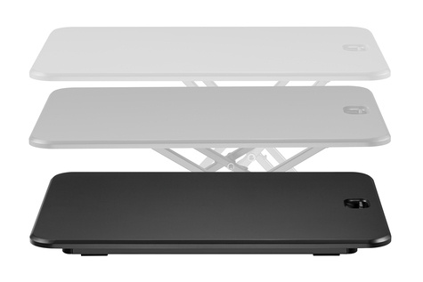 DIGITUS Bureau opzetstuk verstelbaar 67x47x45-405mm zwart