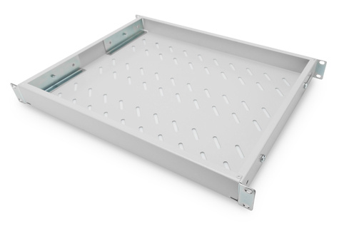 DIGITUS Legbord met variabele bevestigingsrails voor vaste inbouw in 483 mm (19") kasten