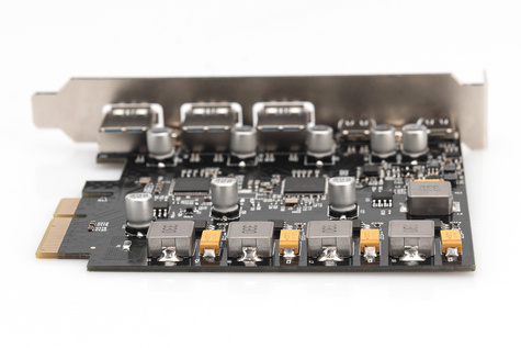 DIGITUS PCIe-kaart 2x USB-C + 3x USB-A