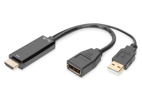 DIGITUS 4K HDMI adapter - HDMI naar DisplayPort