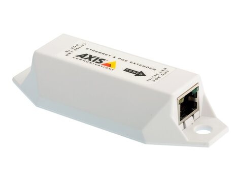 Axis T8129 PoE Extender - Repeater - 100Mb LAN - 10Base-T, 100Base-TX - RJ-45 / RJ-45 - maximaal 100 m
