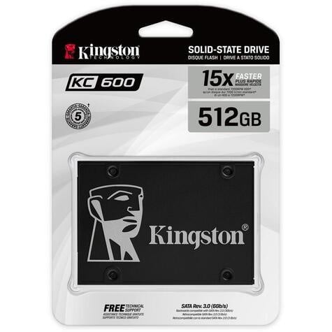 Kingston Technology KC600 2.5" 512 GB SATA III 3D TLC