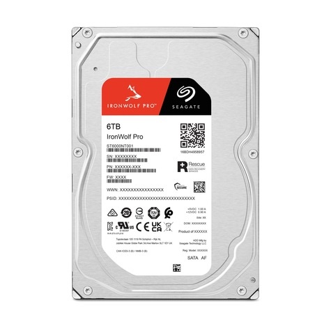 Seagate HDD IronWolf - 6 TB - 3.5" - SATA 6 GB/s