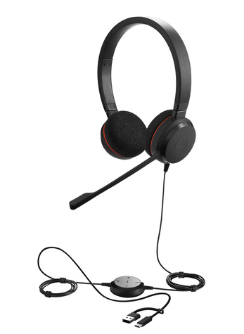 Jabra Evolve 20 SE, USB C/A, MS Stereo