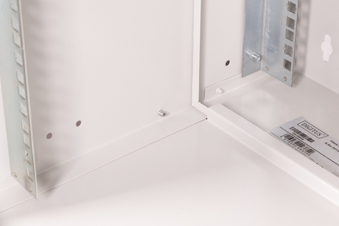 DIGITUS Wandbehuizing SOHO PRO 19" 12U geperforeerde deur 595x540x400mm grijs