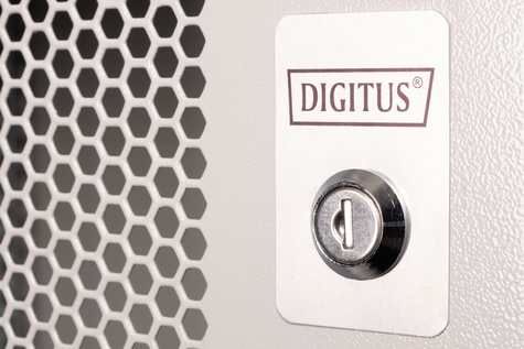 DIGITUS Wandbehuizing SOHO PRO 19" 12U geperforeerde deur 595x540x400mm grijs