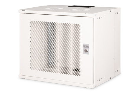 DIGITUS Wandbehuizing SOHO PRO 19" 9HE geperforeerde deur 460x540x400mm grijs