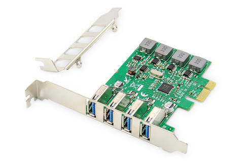 DIGITUS DIGITUS 4-poorts USB 3.0 PCI Express add-on kaart