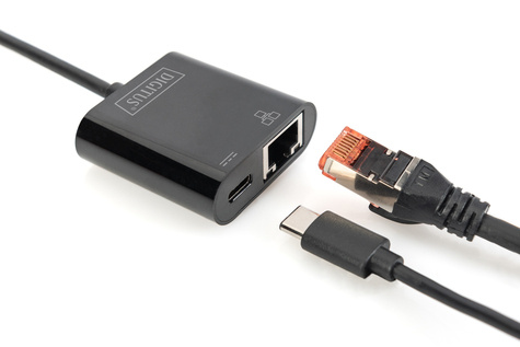 DIGITUS USB Type-C Gigabit Ethernet Adapter + PD