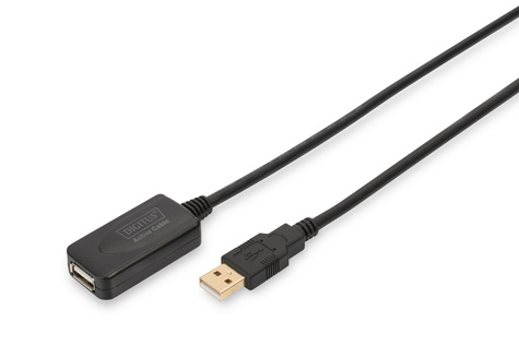 DIGITUS USB 2.0 Active Extension Cable - USB extender - USB, USB 2.0