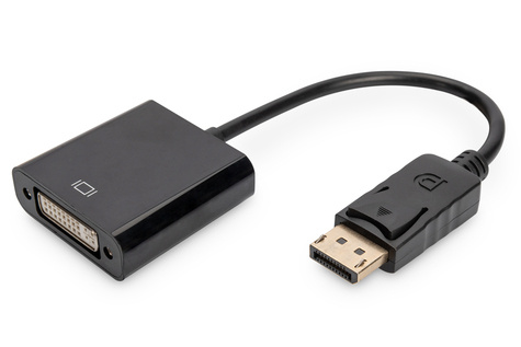 DIGITUS DisplayPort Adapterkabel DP - DVI (24+5) St/Bu 0,15m
