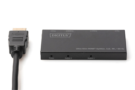 DIGITUS Ultra Slim HDMI® splitter, 1x2, 4K / 60 Hz