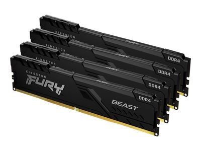 Kingston DDR4 128GB PC 3200 CL16 Kingston KIT (4x32GB) FURY Beast Bl Kit