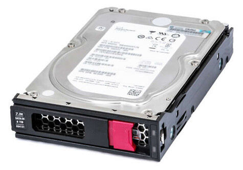 HPE HPE Midline - Vaste schijf - 8 TB - hot-swap (verwisselbaar zonder uitschakelen) - 3,5" LFF laag profiel - SATA 6Gb/s - 7200 tpm