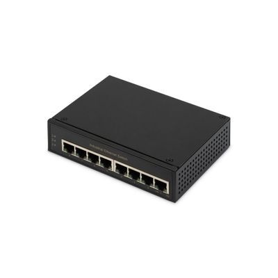 DIGITUS Industrial Gigabit Ethernet Switch 8-port - DIN rail - extended temp. range