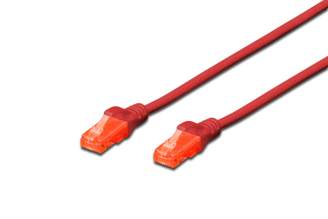 DIGITUS Professional patch cable - 25 cm - red