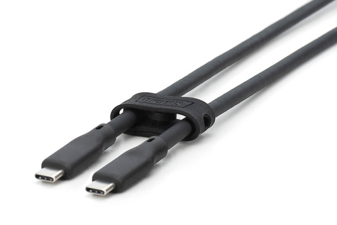 DIGITUS USB-C 3.2 (ST-ST) 0,5m Aansluitkabel Siliconen 4K 100W Zwart