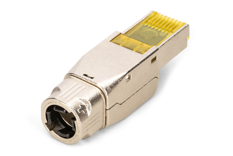 DIGITUS Cat.8.1 Field Termination Plug Shielded - Metal Screw - Dust cap - Tool-Free Mounting Connection