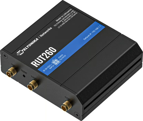 Teltonika LTE Cat 6 cellular router with WAN failover. Powerful lightweight supports industrial protocols including MQTT SNMP Modbus and more.