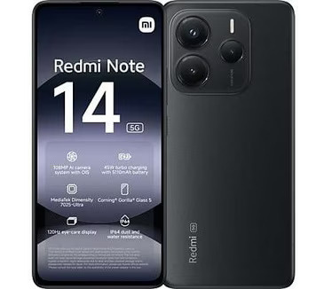 XIAOMI Redmi Note 14 256GB DS Black 6.7" EU 5G (8GB) Android