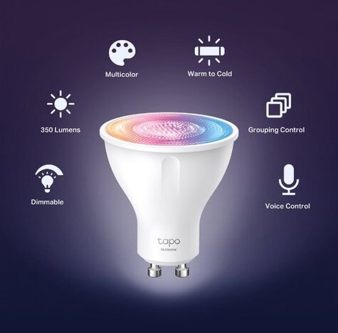 TP-Link GU10 Tapo L630 Smart Wi-Fi 3,7W/6500K/Dimbaar