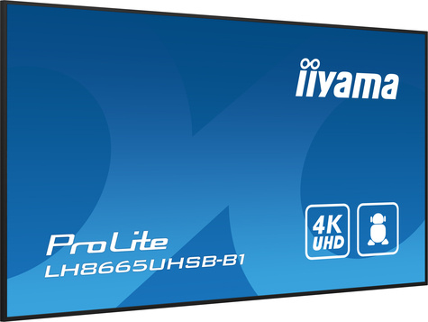Iiyama ProLite LH8665UHSB-B1 - 86" lcd-scherm - 4K - voor digital signage-technologie
