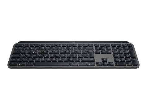 Logitech MX Keys S - Toetsenbord - backlit - draadloos - Bluetooth LE - AZERTY - Frans - toetsschakelaar: Scissor-Key - grafiet