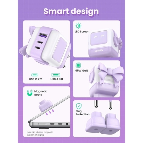 Ugreen Nexode RG 65W 3-Port GaN Fast Charger EU 35291
