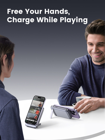 Ugreen 10000mAh Magnetic Wireless Power Bank (Gray) 15086