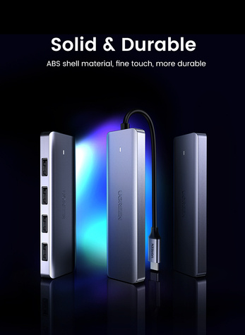 Ugreen 70336 Interface Hub USB 3.2 Gen 1 (3.1 Gen 1) Type-C 5000 Mbit/s