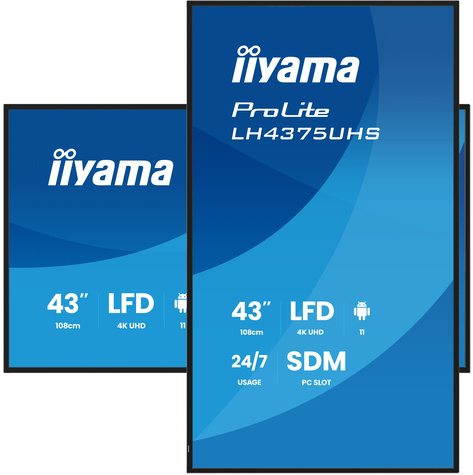 Iiyama 43iWIDE LCD 3840 x 2160 4K UHD IPS panel LED